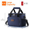 Picture of Lifewit Large Lunch Bag Insulated Lunch Box Soft Cooler Cooling Tote for Adult Men Women, Dark Blue 12-Can (8.5L)