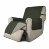 Picture of Easy-Going Recliner Sofa Slipcover Reversible Sofa Cover Water Resistant Couch Cover Furniture Protector with Elastic Straps for Pets Kids Children Dog Cat (Recliner, Army Green/Beige)