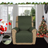 Picture of Easy-Going Recliner Sofa Slipcover Reversible Sofa Cover Water Resistant Couch Cover Furniture Protector with Elastic Straps for Pets Kids Children Dog Cat (Recliner, Army Green/Beige)