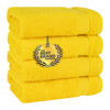 Picture of Cotton Paradise Hand Towels for Bathroom, 100% Cotton Turkish 4 Piece Hand Towel Set, Soft Absorbent Face Towels Clearance Set, Yellow Hand Towels