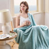 Picture of NEWCOSPLAY Super Soft Throw Blanket Mint Green Premium Silky Flannel Fleece Leaves Pattern Lightweight Bed Blanket All Season Use (Mint Green, Throw(50"x60"))