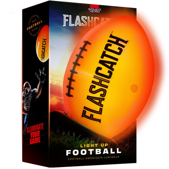 Picture of Light Up Football - Glow in the Dark Ball - NO 6 - Outdoor Sports Birthday Gifts for Boys 8-15+ Year Old - Kids Teenage Youth Easter Gift Ideas Activity - Boy Toys Stuff Ages 8 9 10 11 12 13 14 15