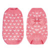 Picture of Dxhycc Dog Knitted Sweater Heart Puppy Sweater Warm Soft Pet Holiday Clothes for Small Cats and Dogs (Pink, S)