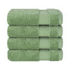 Picture of Cotton Paradise 100% Cotton Turkish Washcloths for Bathroom, 4 Piece Soft Absorbent Small Hand Face Towels Wash Rags for Body, Sage Green Wash Cloths