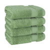 Picture of Cotton Paradise 100% Cotton Turkish Washcloths for Bathroom, 4 Piece Soft Absorbent Small Hand Face Towels Wash Rags for Body, Sage Green Wash Cloths
