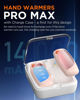 Picture of Rechargeable Hand Warmers with Charge Case, 2 Packs 14,000mAh Electric Dual Sided Hand Warmer Reusable Long Battery Life Portable Pocket Heater Gifts for Men Women Golf, Hunting Gear