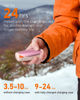 Picture of Rechargeable Hand Warmers with Charge Case, 2 Packs 14,000mAh Electric Dual Sided Hand Warmer Reusable Long Battery Life Portable Pocket Heater Gifts for Men Women Golf, Hunting Gear