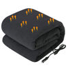 Picture of Westinghouse Heated Car Blanket, 12-Volt Electric Blanket for Car, Truck, SUV, RV, Portable Heated Throw for Camping, Charcoal, 59" x 43”