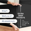 Picture of Extra Deep Twin XL Fitted Sheet - Hotel Luxury Single Fitted Sheet Only - Easily Fits 18 inch to 24 inch Mattress - Soft, Wrinkle Free, Breathable & Comfy - Extra Deep Pockets - Black Fitted Sheet