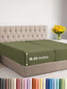 Picture of Extra Deep Split King Fitted Sheet - Hotel Luxury Single Fitted Sheet - Easily Fits 18 inch to 24 inch Mattress - Soft, Wrinkle Free, Breathable and Comfy - Extra Deep Pockets Sage Green Fitted Sheet