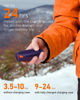 Picture of Rechargeable Hand Warmers with Charge Case, 2 Packs 14,000mAh Electric Dual Sided Hand Warmer Reusable Long Battery Life Portable Pocket Heater Gifts for Men Women Golf, Hunting Gear