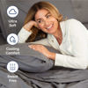 Picture of Extra Deep Twin XL Fitted Sheet - Hotel Luxury Single Fitted Sheet Only - Easily Fits 18 inch to 24 inch Mattress - Soft, Wrinkle Free, Breathable & Comfy Extra Deep Pockets Dark Grey Fitted Sheet