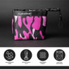Picture of Club Scrub Golf Club and Golf Ball Cleaning Bag, Waterproof Clean Face Technology Liner, Perfectly Dry Neoprene Exterior, Detachable Clip, Machine Washable, Cleans Club Grooves, Pink Camo