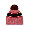 Picture of FOCO Atlanta Falcons NFL Logo Heather Stripe Pom Beanie Hat, Team Color