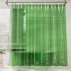 Picture of AmazerBath Premium EVA Shower Curtain Clear Pine Green, Luxury Shower Curtain Dark Green Ultra Soft, Waterproof Bathroom Shower Curtain with 3 Weighted Stones and 12 Grommets, Recyclable Packaging