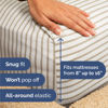 Picture of Twin 4 Piece Sheet Set - Breathable & Cooling Sheets - Hotel Luxury Bed Sheets - 1 Flat Sheet, 1 Fitted Sheet & 2 Pillowcases - Deep Pocket - Easy Fit, Soft & Wrinkle Free - Twin Beige Stripes Sheets