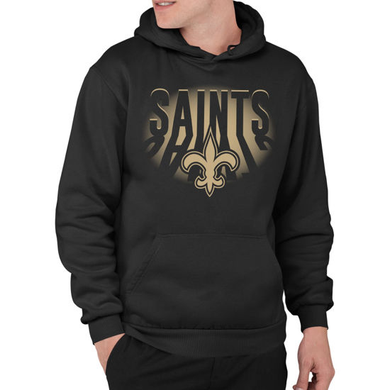 Picture of Junk Food Clothing x NFL - New Orleans Saints - Team Spotlight - Unisex Adult Pullover Fleece Hoodie for Men and Women - Size XX-Large