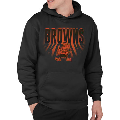 Picture of Junk Food Clothing x NFL - Cleveland Browns - Team Spotlight - Unisex Adult Pullover Fleece Hoodie for Men and Women - Size 3X-Large , Black