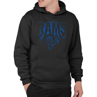 Picture of Junk Food Clothing x NFL - Los Angeles Rams - Team Spotlight - Unisex Adult Pullover Fleece Hoodie for Men and Women - Size XX-Large
