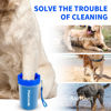 Picture of Dog Paw Cleaner, Washer, Buddy Muddy Pet Foot Cleaner for Small Medium Large Breed Dogs/Cats (with 3 absorbent towel) (Navy Blue, Medium)