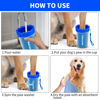 Picture of Dog Paw Cleaner, Washer, Buddy Muddy Pet Foot Cleaner for Small Medium Large Breed Dogs/Cats (with 3 absorbent towel) (Navy Blue, Medium)