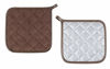 Picture of joyhalo 4 Pack Pot Holders for Kitchen Heat Resistant Pot Holders Sets Oven Hot Pads Terry Cloth Pot Holders for Cooking Baking