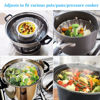 Picture of Consevisen Vegetable Steamer Basket for Cooking Food, Stainless Steel Veggie Steam Basket for Pot, Folding Expandable Steaming Insert with Extendable Handle Fits Various Size Pot, 6.4" to 10"