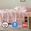 Picture of Bedsure King Size Sheet Sets, Cooling Sheets for Hot Sleepers, Rayon Derived from Bamboo, Breathable & Soft Deep Pocket Up to 16 Inches, Hotel Luxury Silky Bedding, Bedsheet & Pillowcases, Pink