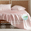 Picture of Bedsure King Size Sheet Sets, Cooling Sheets for Hot Sleepers, Rayon Derived from Bamboo, Breathable & Soft Deep Pocket Up to 16 Inches, Hotel Luxury Silky Bedding, Bedsheet & Pillowcases, Pink