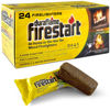 Picture of Fire Starter for Indoor and Outdoor Use - Quick Ignition Fire Logs for BBQ, Fireplace, Fire Pit and Campfires (24 Pack) - Fire Starters for Campfires