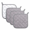 Picture of joyhalo 4 Pack Pot Holders for Kitchen Heat Resistant Pot Holders Sets Oven Hot Pads Terry Cloth Pot Holders for Cooking Baking