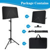 Picture of Sheet Music Stand, 1/2/3 Pack Adjustable Music Stand for Sheet Music, Music Sheet Stand Portable Folding with Carry bag Clip Holder for Guitar, Ukulele, Violin Players(Standard Version, 1 Pack)