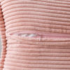 Picture of MIULEE Pink Corduroy Pillow Covers 24x24 inch with Splicing Set of 2 Super Soft Boho Striped Pillow Covers Broadside Decorative Textured Throw Pillows for Spring Couch Cushion Livingroom