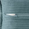 Picture of MIULEE Dusty Blue Pillow Covers 16x16 inch Set of 2 Super Soft Decorative Striped Corduroy Pillow Covers with Splicing Broadside Boho Couch Pillowcases for Sofa Cushion Livingroom Bedroom