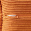 Picture of MIULEE Burnt Orange Pillow Covers 20x20 Inch with Splicing Set of 2 Super Soft Boho Striped Corduroy Pillow Covers Broadside Decorative Textured Throw Pillows for Fall Couch Cushion Livingroom