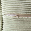 Picture of MIULEE Light Green Corduroy Pillow Covers 12x20 Inch with Splicing Set of 2 Super Soft Boho Striped Pillow Covers Broadside Decorative Textured Throw Pillows for Spring Couch Cushion Bed Livingroom
