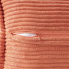 Picture of MIULEE Coral Red Corduroy Pillow Covers 20x20 Inch with Splicing Set of 2 Super Soft Boho Striped Pillow Covers Broadside Decorative Textured Throw Pillows for Spring Couch Cushion Bed Livingroom
