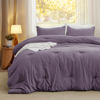 Picture of Bedsure Queen Size Comforter Set, Grayish Purple Soft Prewashed Bedding for All Seasons, 3 Pieces GentleSoft™ Down Alternative Bed Set, 1 Lightweight Comforter (90"x90") and 2 Pillowcases (20"x26")