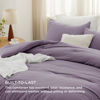 Picture of Bedsure Queen Size Comforter Set, Grayish Purple Soft Prewashed Bedding for All Seasons, 3 Pieces GentleSoft™ Down Alternative Bed Set, 1 Lightweight Comforter (90"x90") and 2 Pillowcases (20"x26")