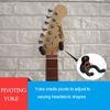 Picture of Guitar Hanger Guitar Wall Mount Holder Hook Stand, String Instruments Wall Hangers Stands Holders Hooks for Acoustic Electric Bass Classical Ukulele Guitars-Black
