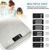 Picture of Food Scale, 11lb Kitchen Scale with 6 Units Tare Function & LCD Display, 0.05oz/1g Stainless Steel Digital Food Scale Grams and Ounces for Baking, Cooking, Dieting and Meal Prep (Batteries Included)
