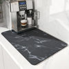 Picture of AMOAMI-Coffee Mat Hide Stain Rubber Backed Absorbent Dish Drying Mat for Kitchen Counter-Coffee Bar Accessories Fit Under Coffee Maker Coffee Machine Coffee Pot Espresso Machine Dish Rack 16"x24"