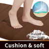 Picture of Yimobra Memory Foam Bath Mat Rug, 24 x 17 Inches, Comfortable, Soft, Non-Slip, Super Absorbent, Quick Drying Bathroom Rug for Floor, Tub & Shower, Machine Washable, Thick, Brown