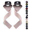 Picture of Fitgriff® Lifting Wrist Straps for Weightlifting, Gym, Deadlift, Workout (Made of Premium Cotton & Padded) - Men & Women (Standard, Blush Pink (Silicone-Grip))