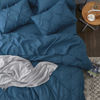 Picture of Bedsure California King Comforter Set - Cal King Bed Set 7 Pieces, Pinch Pleat Teal Blue Cali King Bedding Set with Pintuck Comforter, Sheets, Pillowcases & Shams