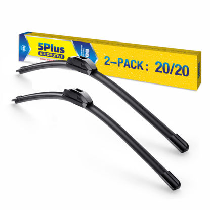 Picture of 20"-2 Pack Windshield Wiper Blades Replacement For Ford F150 F250 F350 F450 F550 2008-1999 Expedition 2006-1999 Explorer 2010-2005 Mustang 2004-1999, Windshield Wiper Blades For My Car