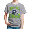 Picture of Junk Food Clothing x NFL - Seattle Seahawks - Team Helmet - Kids Short Sleeve T-Shirt for Boys and Girls - Size Large