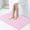 Picture of Smiry Luxury Chenille Bath Rug 36''x24'', Extra Soft and Absorbent Shaggy Bathroom Mat Rugs, Machine Washable, Non-Slip Plush Carpet Runner for Tub, Shower, and Bath Room, Pink