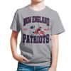 Picture of Junk Food Clothing x NFL - New England Patriots - Team Helmet - Kids Short Sleeve T-Shirt for Boys and Girls - Size X-Large