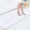 Picture of Smiry Luxury Chenille Bath Rug 59''x24'', Extra Soft and Absorbent Shaggy Bathroom Mat Rugs, Machine Washable, Non-Slip Plush Carpet Runner for Tub, Shower, and Bath Room, White